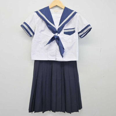 【中古】大阪府 大阪成蹊女子高等学校 女子制服 3点 (セーラー服・スカート) sf044999