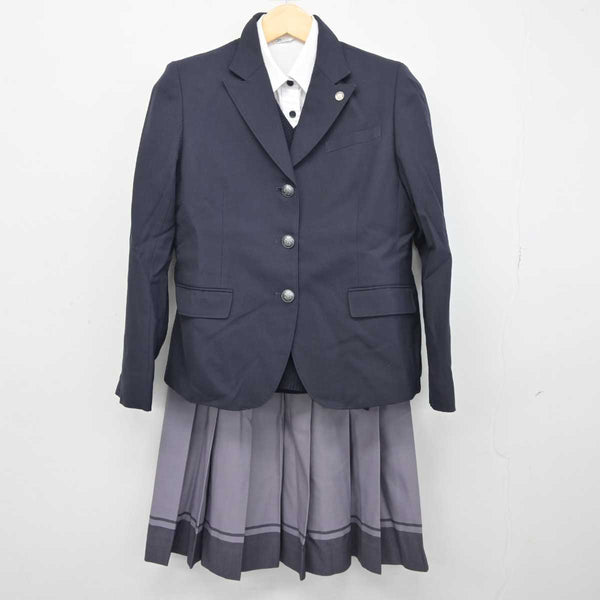 【中古】兵庫県 神戸野田高等学校 女子制服 4点 (ブレザー・ニット・シャツ・スカート) sf045002 | 中古制服通販パレイド