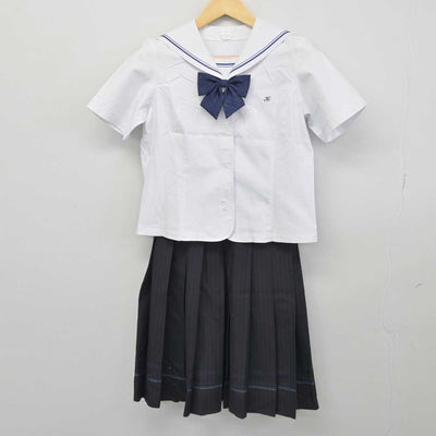 【中古】岡山県 倉敷高等学校 女子制服 3点 (セーラー服・スカート) sf045009