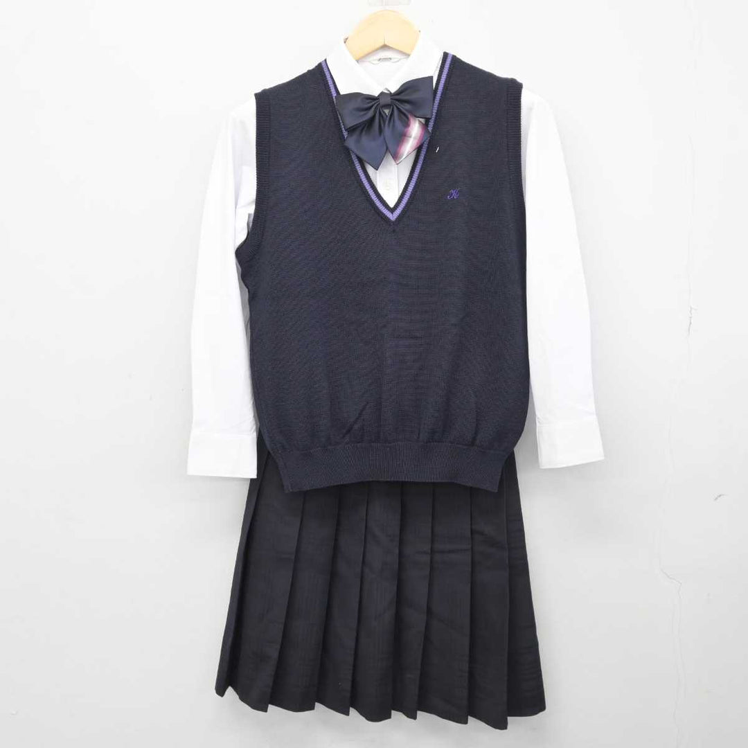 中古】岡山県 倉敷高等学校 女子制服 5点 (ブレザー・シャツ・ニットベスト・スカート) sf045012 | 中古制服通販パレイド