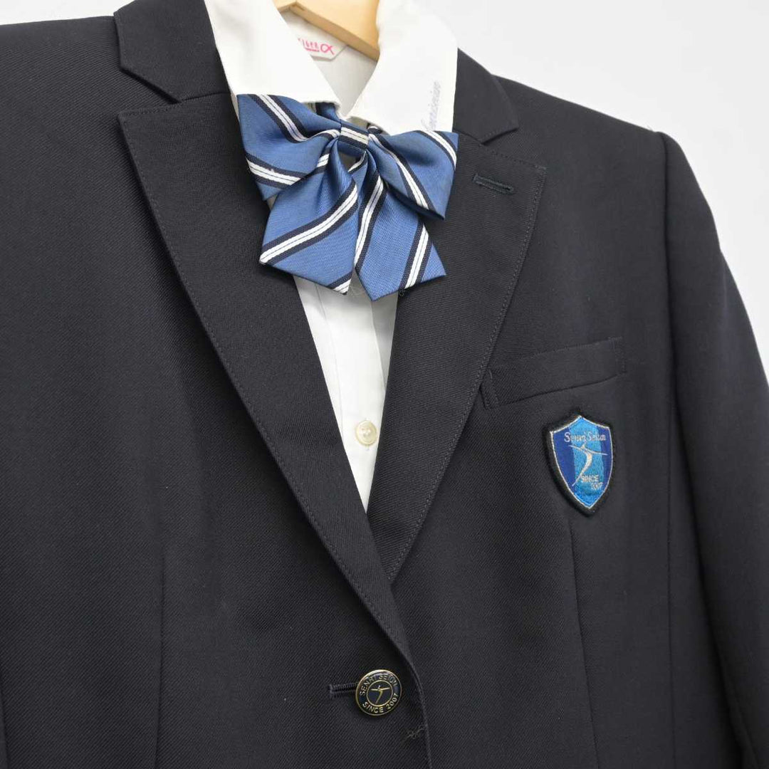 【中古】大阪府 千里青雲高等学校 女子制服 4点 (ブレザー・シャツ・スカート) sf045037