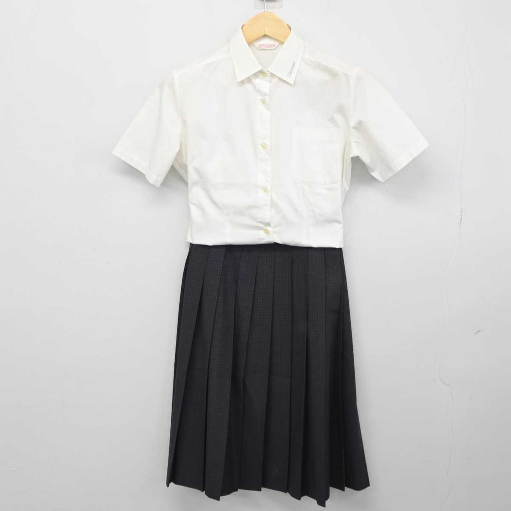 【中古】大阪府 千里青雲高等学校 女子制服 2点 (シャツ・スカート) sf045038