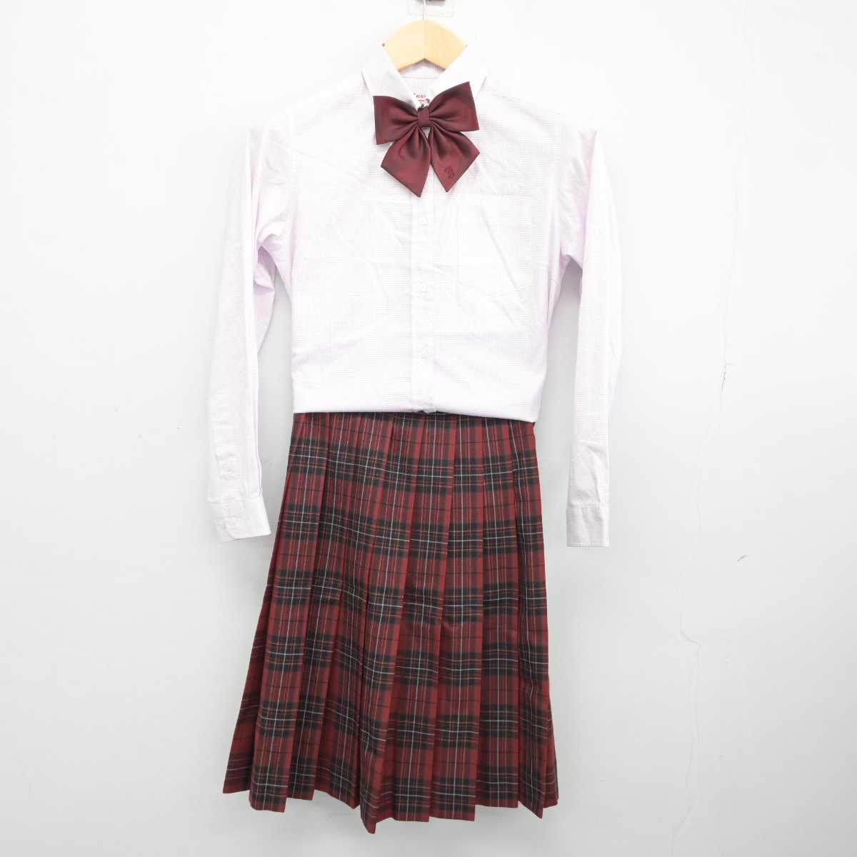 【中古】長崎県 佐世保実業高等学校 女子制服 4点 (ブレザー・シャツ・スカート) sf045049