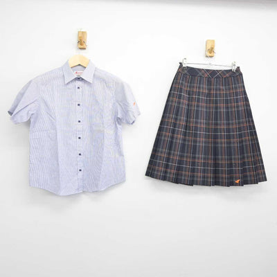 【中古】北海道 北海道科学大学高等学校 女子制服 2点 (シャツ・スカート) sf045051