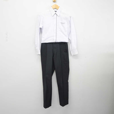 【中古】京都府 京都精華学園中学校高等学校 男子制服 3点 (シャツ・ズボン) sf045056