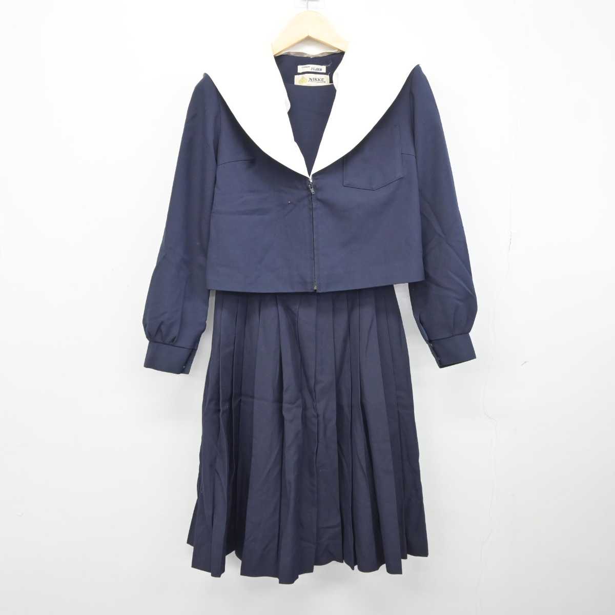 【中古】愛知県 名古屋市立北中学校 女子制服 2点 (セーラー服・スカート) sf045057