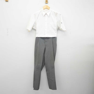 【中古】愛知県 愛知産業大学工業高等学校 男子制服 2点 (シャツ・ズボン) sf045061