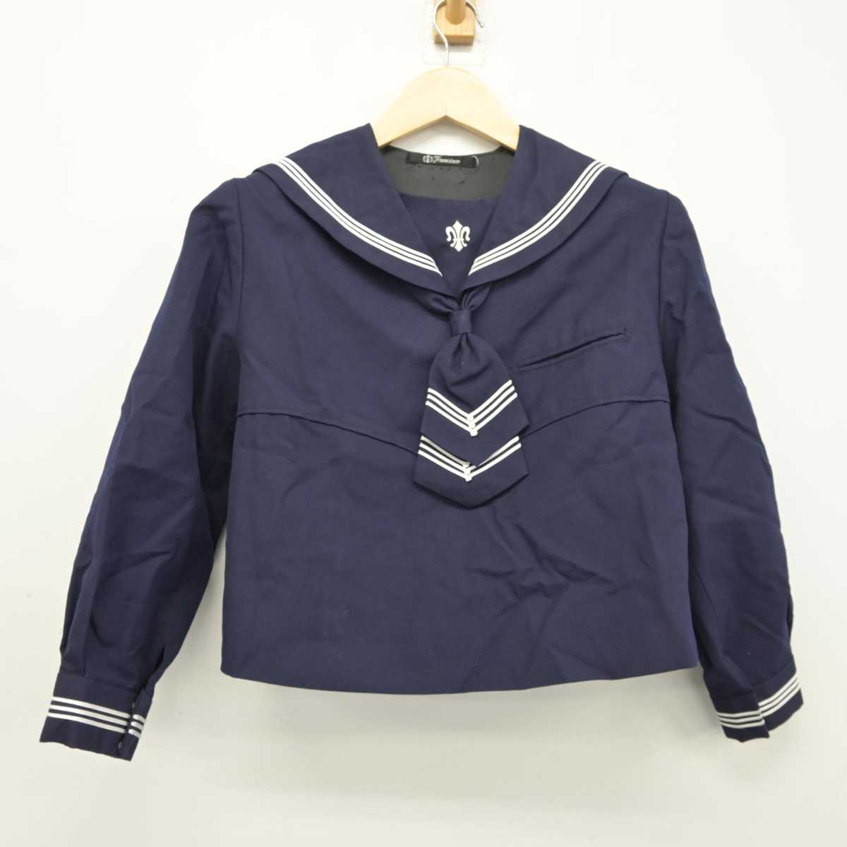 【中古】宮城県 仙台白百合学園小学校 女子制服 2点 (セーラー服・スカート) sf045063