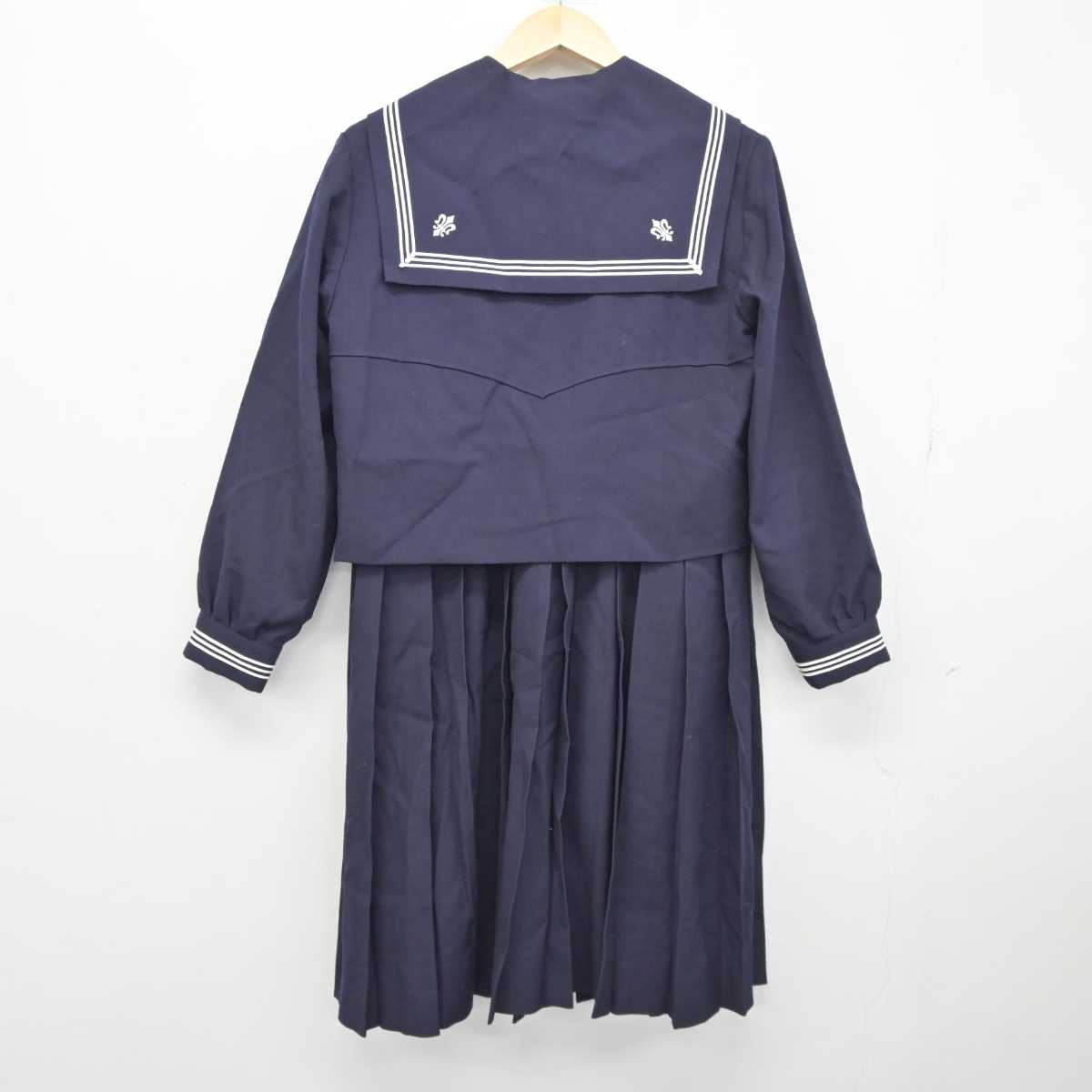 【中古】宮城県 仙台白百合学園中学校高等学校 女子制服 2点 (セーラー服・スカート) sf045070