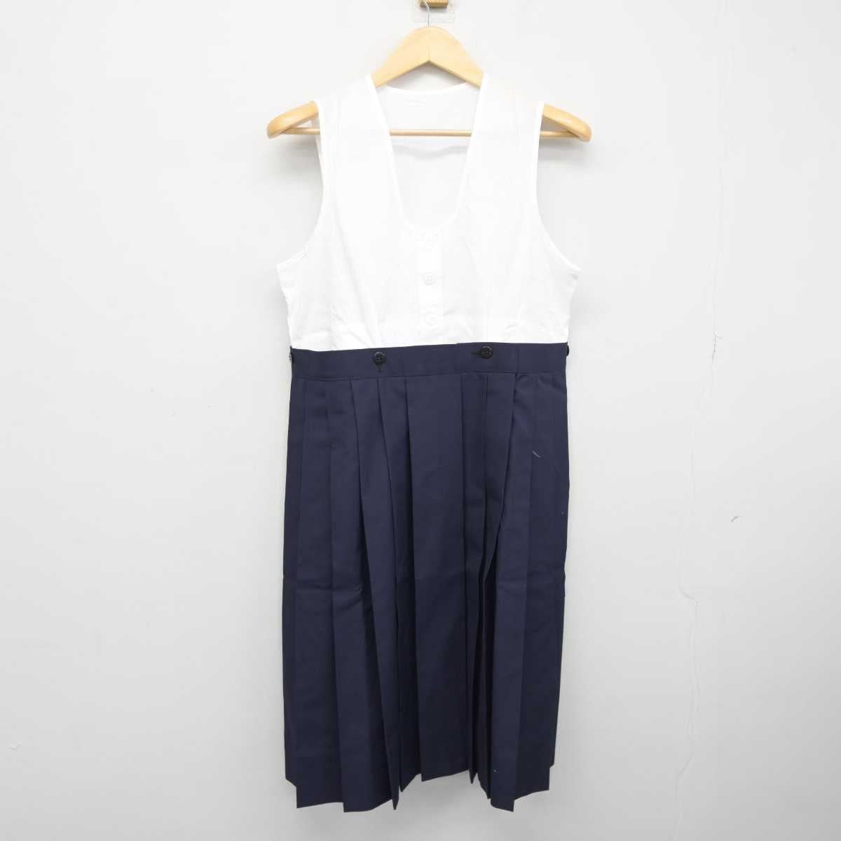 【中古】宮城県 仙台白百合学園中学校高等学校 女子制服 3点 (セーラー服・スカート) sf045071