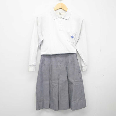 【中古】京都府 伏見中学校 女子制服 3点 (ブレザー・シャツ・スカート) sf045082