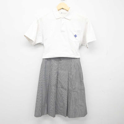 【中古】京都府 伏見中学校 女子制服 3点 (シャツ・スカート) sf045085