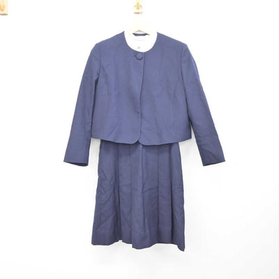 【中古】大阪府 大阪信愛学院高等学校 女子制服 3点 (ブレザー・シャツ・ジャンパースカート) sf045103