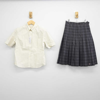 【中古】福島県 喜多方桐桜高等学校 女子制服 2点 (シャツ・スカート) sf045119