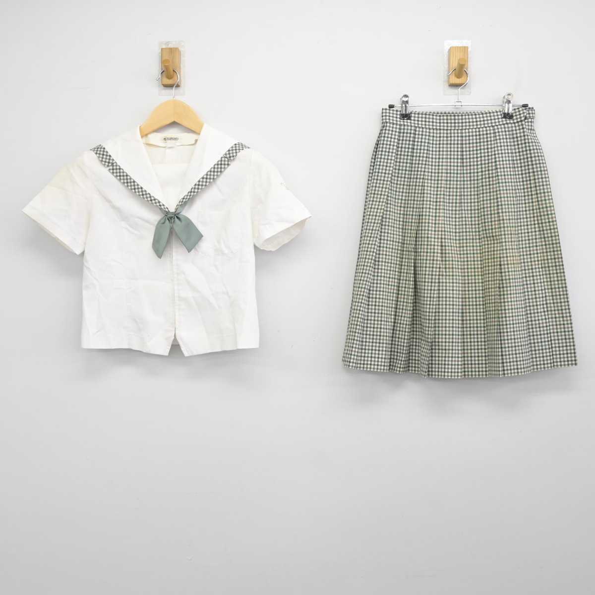 【中古】福島県 須賀川桐陽高等学校 女子制服 4点 (セーラー服・スカート) sf045130