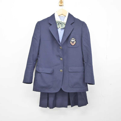 【中古】福島県 日本大学東北高等学校/旧制服 女子制服 5点 (ブレザー・ベスト・シャツ・スカート) sf045138