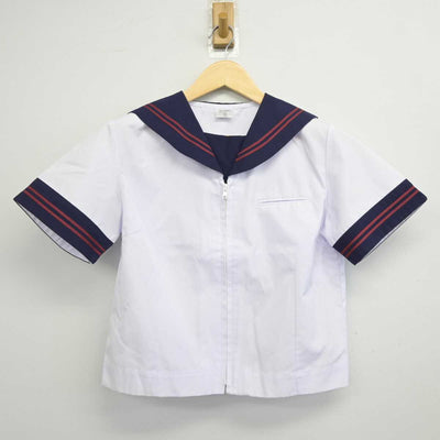 【中古】群馬県 吉井中央中学校 女子制服 4点 (セーラー服・スカート) sf045143