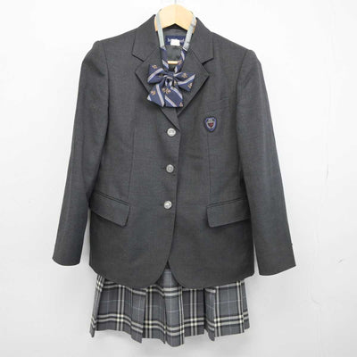 【中古】東京都 深川高等学校 女子制服 5点 (ブレザー・ニット・スカート) sf045145