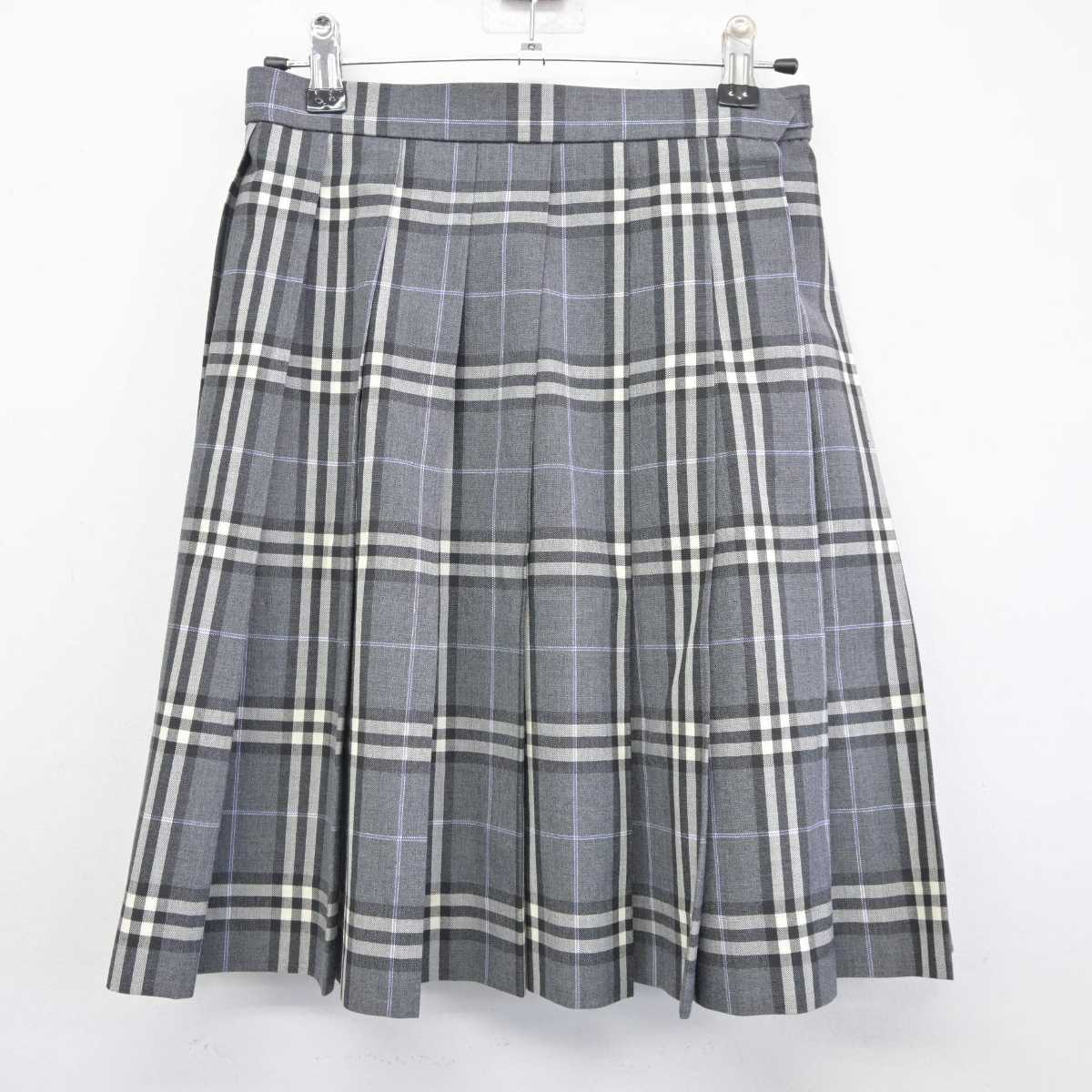 【中古】東京都 深川高等学校 女子制服 2点 (ニットベスト・スカート) sf045146