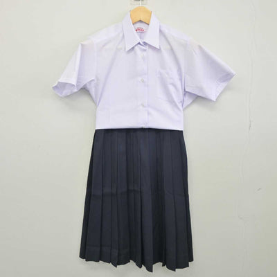 【中古】埼玉県 大原中学校 女子制服 2点 (シャツ・スカート) sf045147