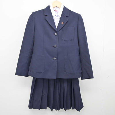 【中古】埼玉県 大原中学校 女子制服 4点 (ブレザー・シャツ・スカート) sf045150