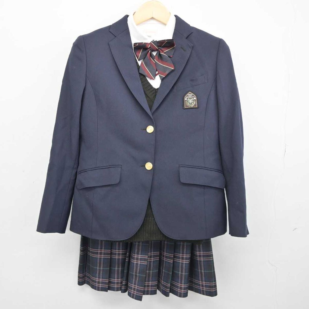 中古】宮城県 仙台大学附属明成高等学校 女子制服 5点 (ブレザー・シャツ・ニット・スカート) sf045153 | 中古制服通販パレイド