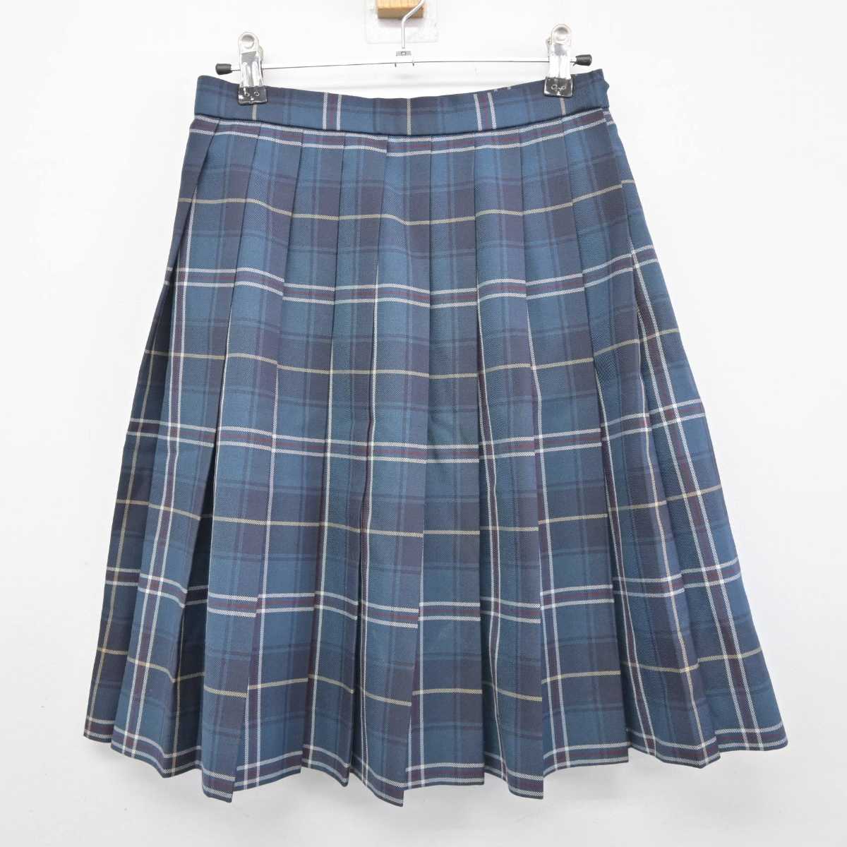 【中古】長野県 上田西高等学校 女子制服 4点 (ブレザー・シャツ・スカート) sf045162