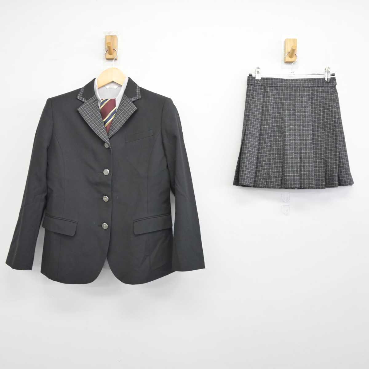 【中古】大阪府 伯太高等学校 女子制服 4点 (ブレザー・シャツ・スカート) sf045170