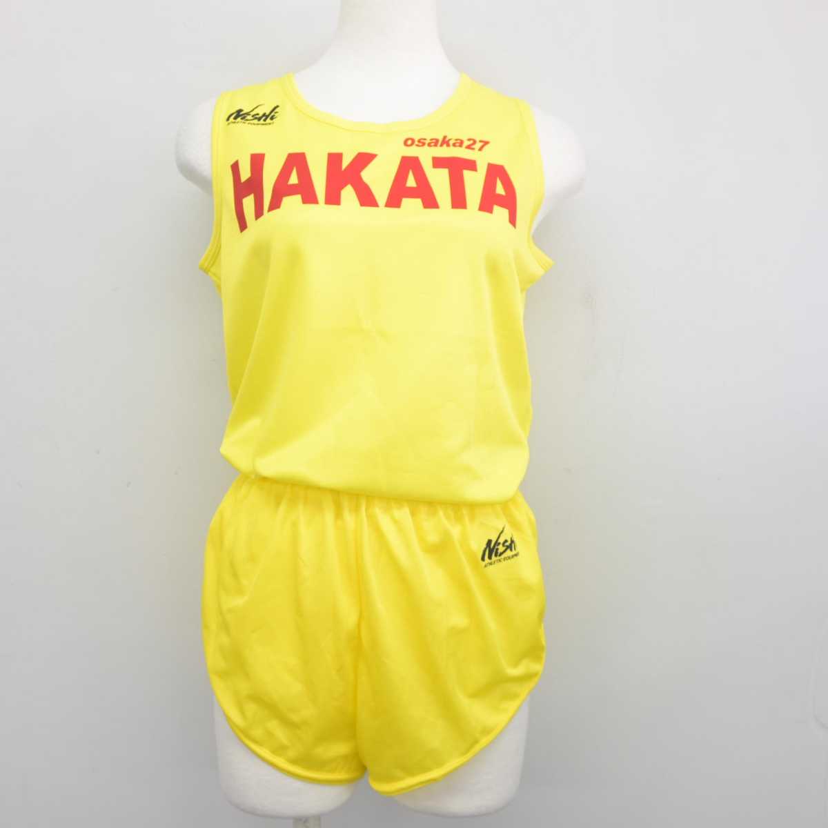 【中古】大阪府 伯太高等学校/陸上部ユニフォーム 女子制服 3点 (部活ユニフォーム 上・部活ユニフォーム 下・部活ユニフォーム 下) sf045175