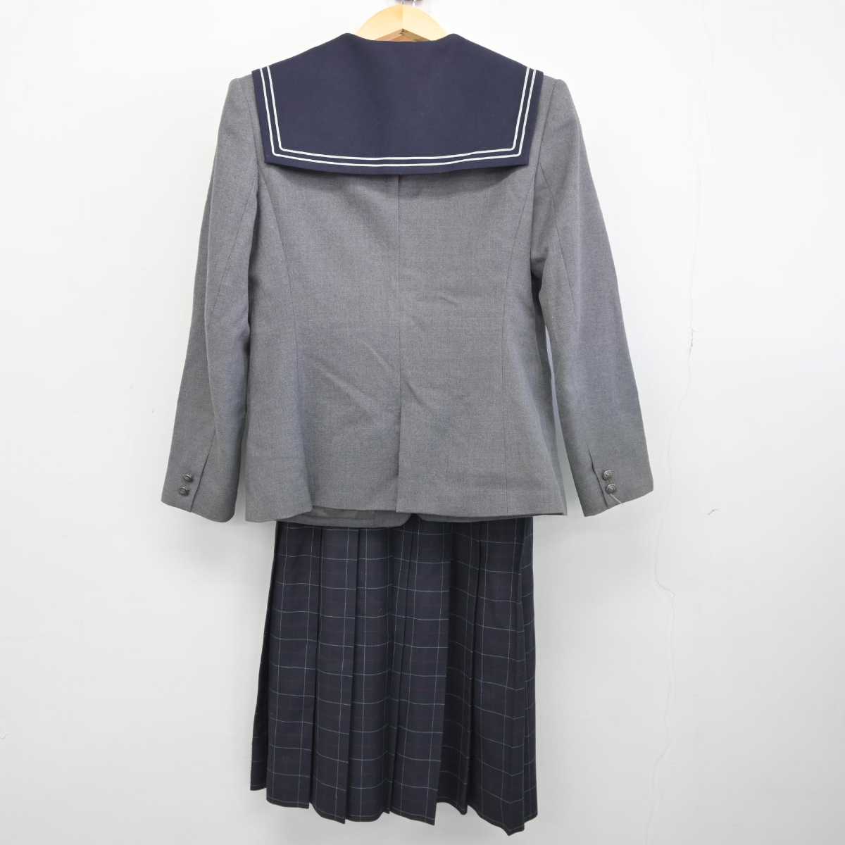 【中古】福岡県 精華女子高等学校 女子制服 2点 (ブレザー・ジャンパースカート) sf045181