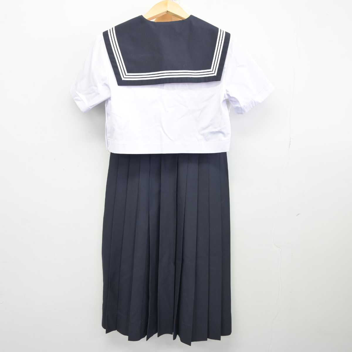 【中古】福岡県 精華女子高等学校 女子制服 3点 (セーラー服・ジャンパースカート) sf045183