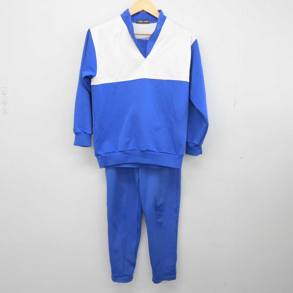 【中古】福島県 福島大学附属中学校 女子制服 2点 (ジャージ 上・ジャージ 下) sf045186