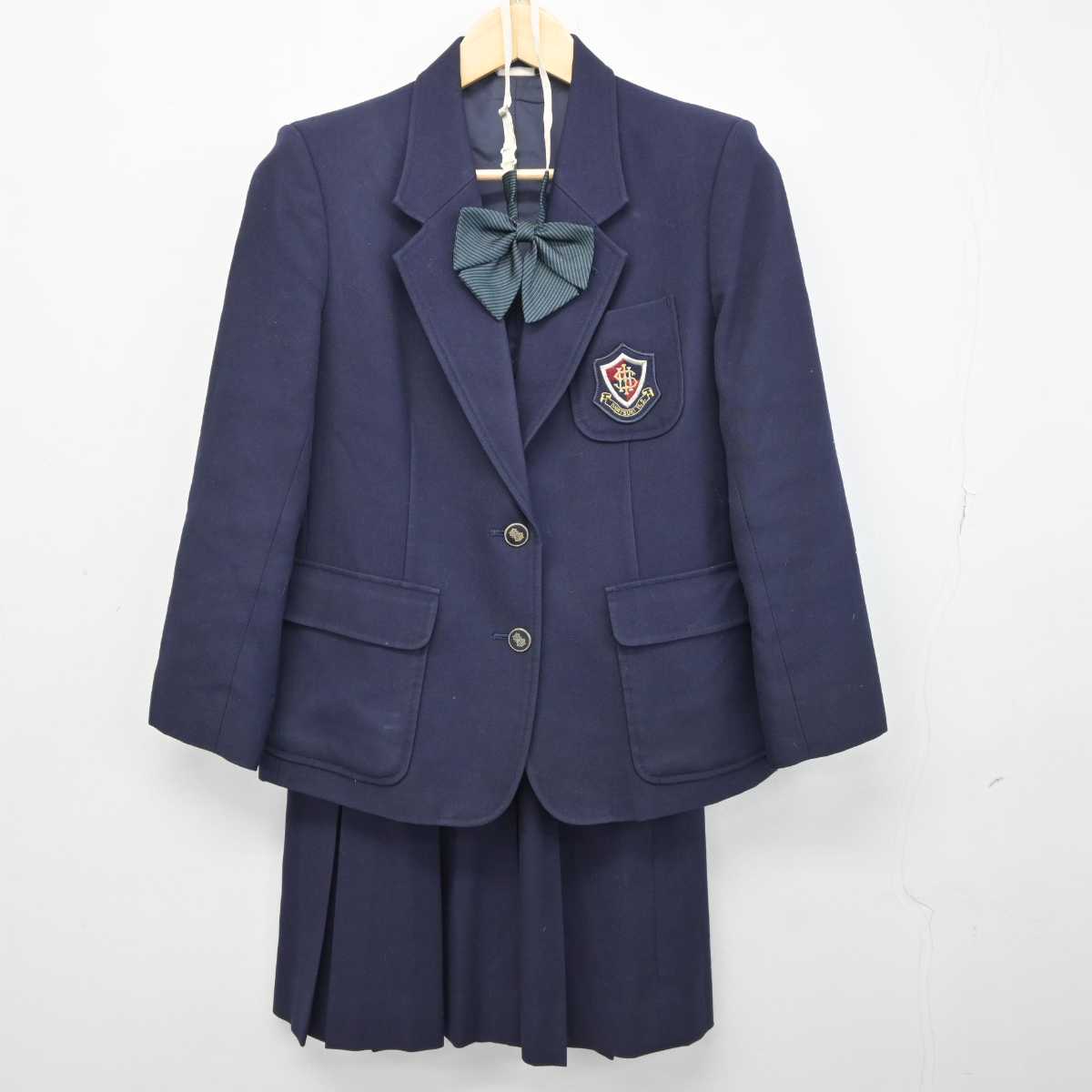 【中古】埼玉県 岩槻高等学校 女子制服 3点 (ブレザー・スカート) sf045204