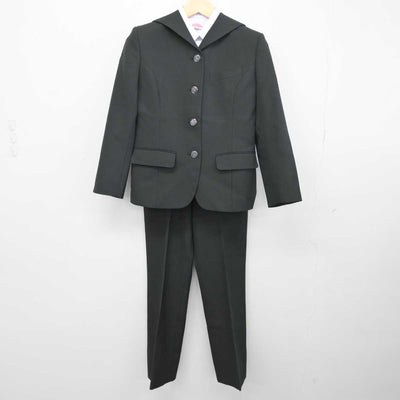 【中古】長崎県 佐世保北中学校 女子制服 4点 (ブレザー・ベスト・シャツ・ズボン) sf045215