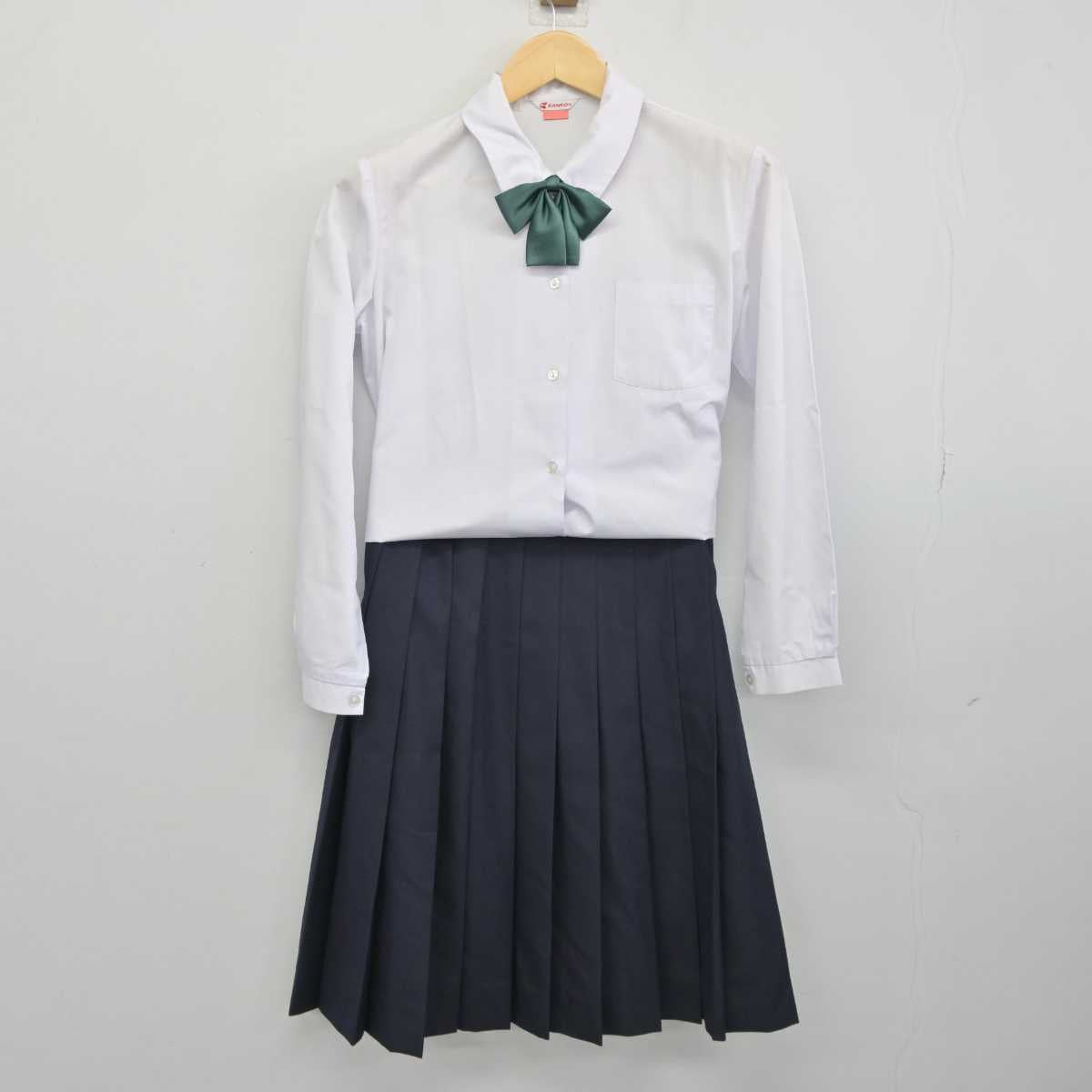 【中古】岡山県 操南中学校 女子制服 4点 (ブレザー・シャツ・スカート) sf045261