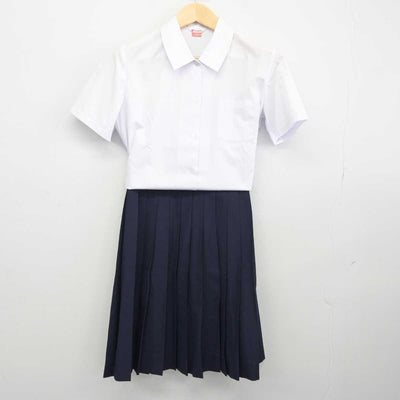 【中古】岡山県 操南中学校 女子制服 3点 (シャツ・スカート) sf045264