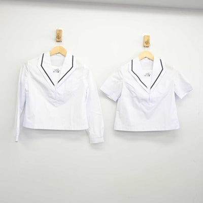 【中古】岡山県 岡山朝日高等学校 女子制服 2点 (セーラー服) sf045267