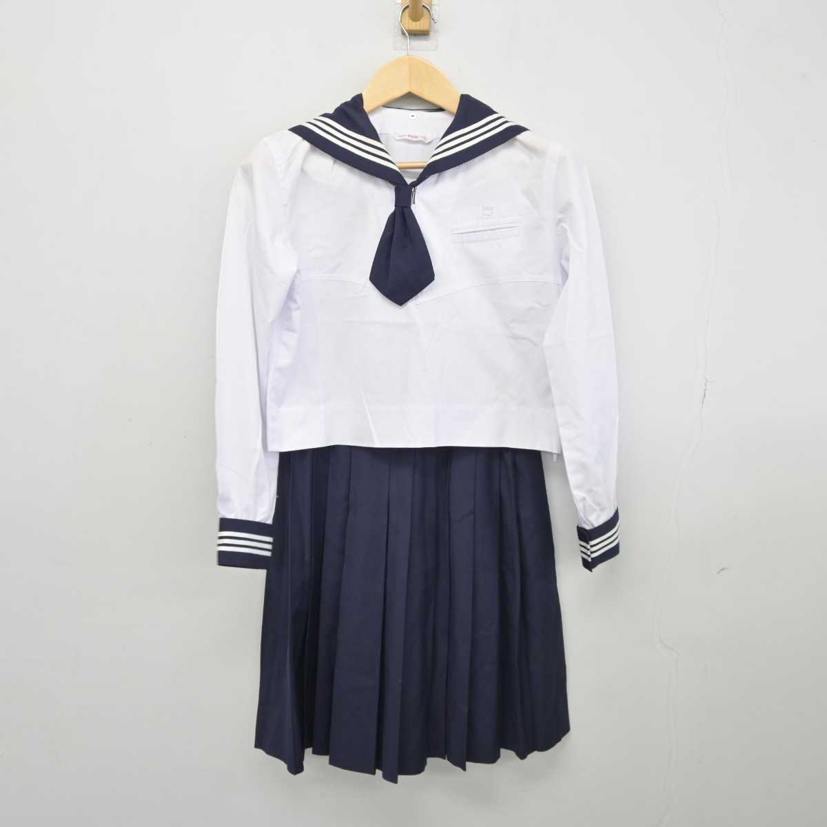 【中古】東京都 十文字高等学校 女子制服 3点 (セーラー服・スカート) sf045282