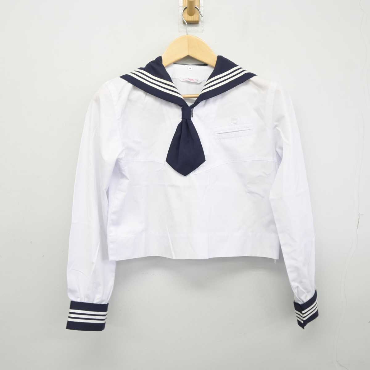 【中古】東京都 十文字高等学校 女子制服 3点 (セーラー服・スカート) sf045282