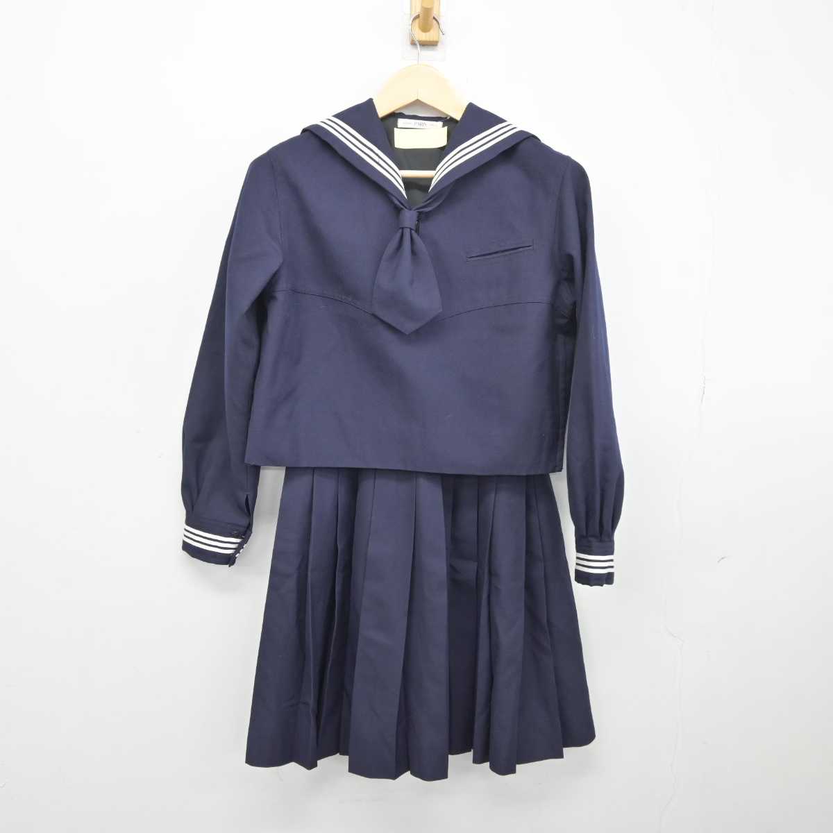 【中古】東京都 十文字高等学校 女子制服 3点 (セーラー服・スカート) sf045294