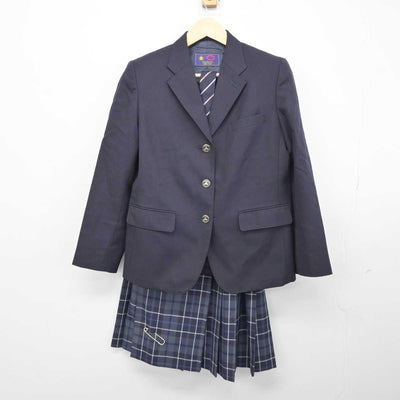 【中古】東京都 中央大学高等学校 女子制服 3点 (ブレザー・スカート) sf045296