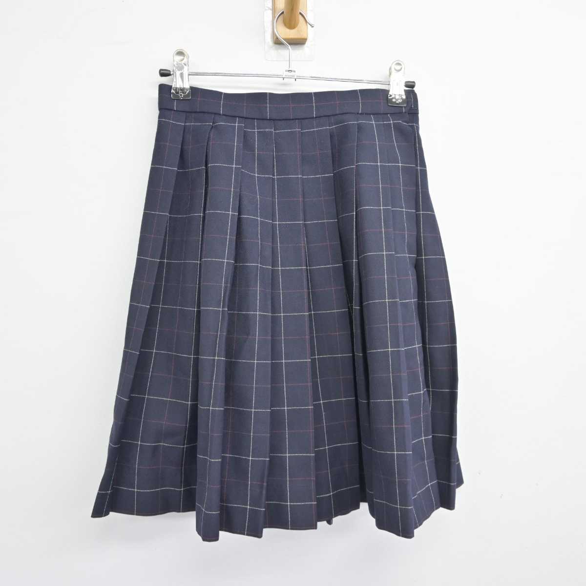 【中古】東京都 中央大学高等学校 女子制服 2点 (スカート・スカート) sf045300