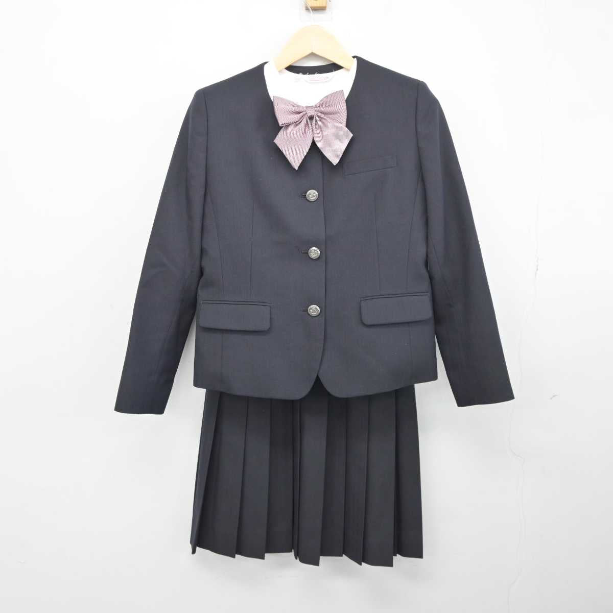 【中古】香川県 大手前高松高等学校 女子制服 4点 (ブレザー・シャツ・スカート) sf045316