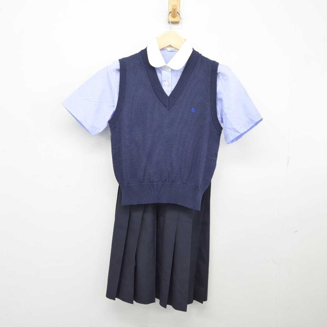 【中古】埼玉県 芸術総合高等学校 女子制服 3点 (ニットベスト・シャツ・スカート) sf045322 | 中古制服通販パレイド