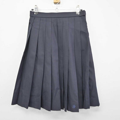 【中古】千葉県 船橋啓明高等学校 女子制服 3点 (ニットベスト・スカート) sf045330