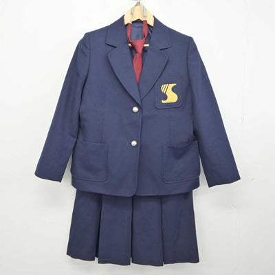 【中古】神奈川県 湘南台中学校 女子制服 4点 (ブレザー・ベスト・スカート) sf045332