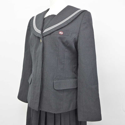 【中古】静岡県 三島北高等学校 女子制服 2点 (セーラー服・スカート) sf045340