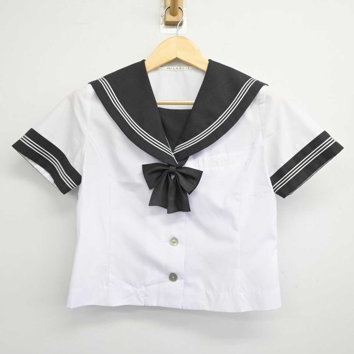 【中古】静岡県 三島北高等学校 女子制服 3点 (セーラー服・スカート) sf045342