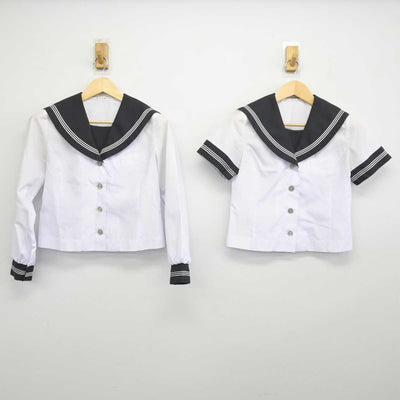 【中古】静岡県 三島北高等学校 女子制服 2点 (セーラー服) sf045343