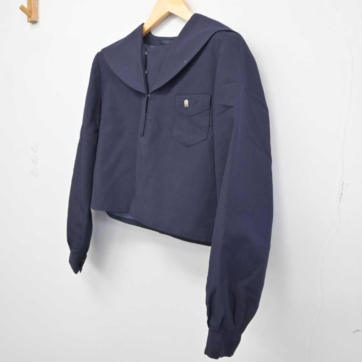 【中古】北海道 北海道小樽桜陽高等学校 女子制服 2点 (セーラー服) sf045350